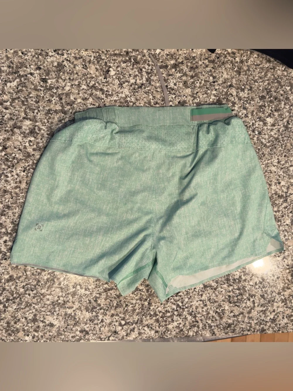 lululemon athletica Men’s Mint Green Athletic Surge Shorts